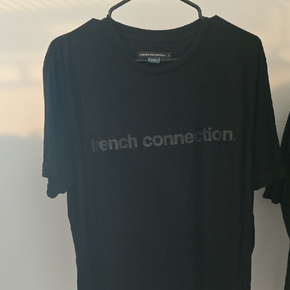 French Connection Black Short Sleeve Tee